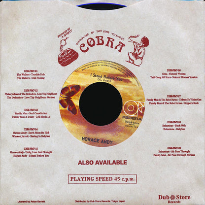 Horace Andy - Unity, Love & Strength  /  Horace Andy - I Stand Before You (Japan) (Japan press) [New Vinyl 7"]