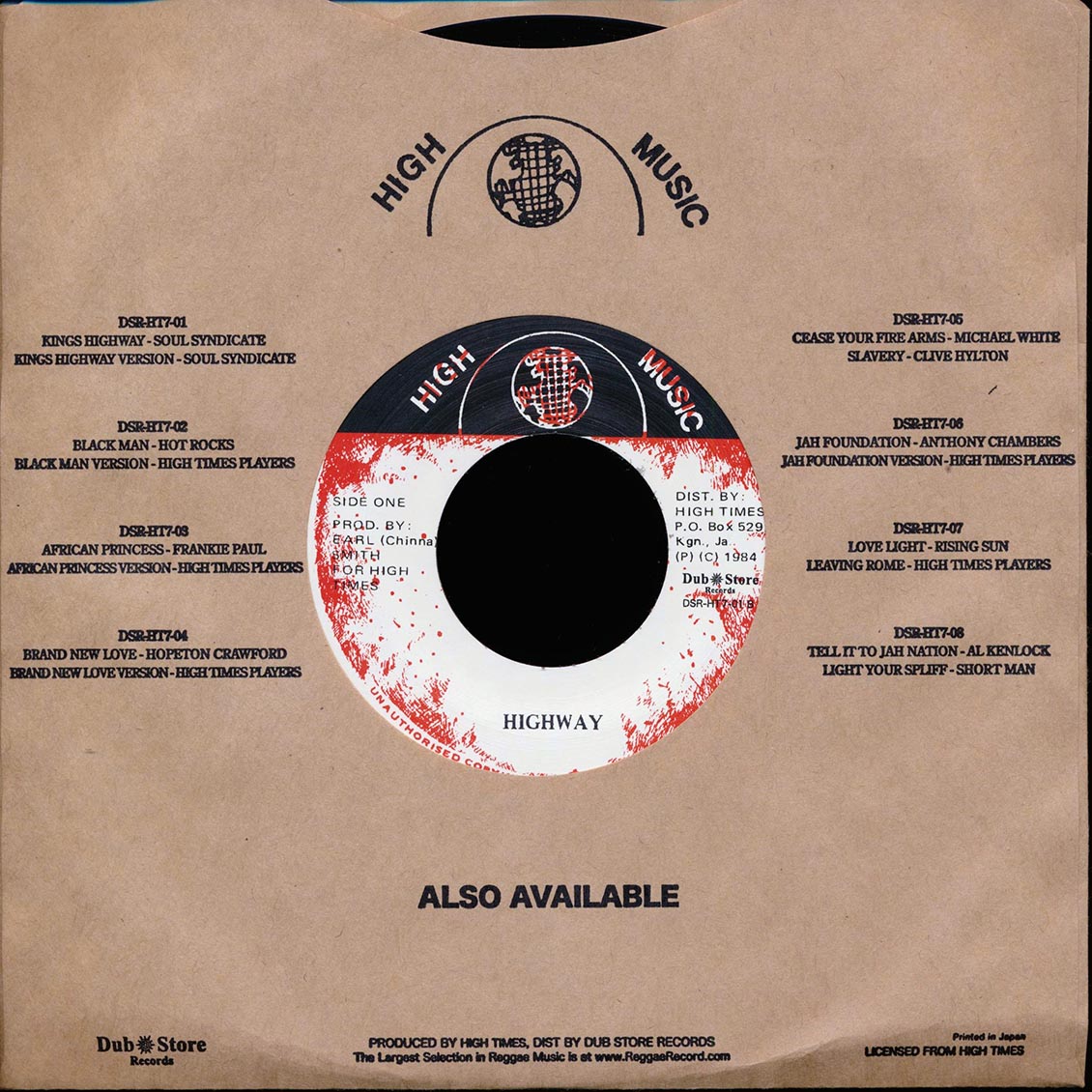 Soul Syndicate - Kings Highway  /  Soul Syndicate - Highway (Japan) (Japan press) [New Vinyl 7"]