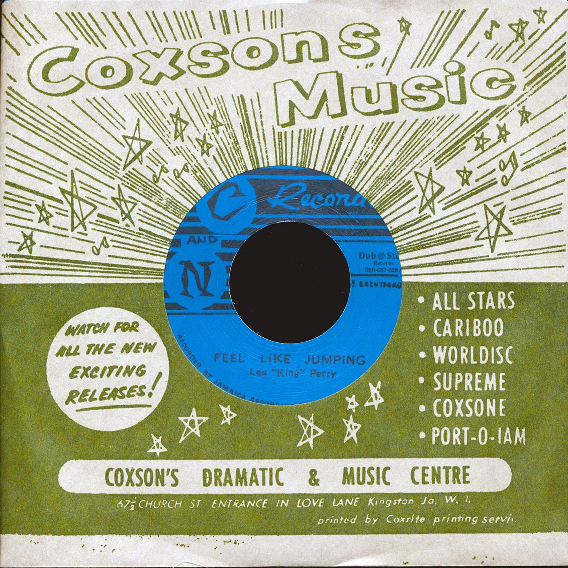 Lee Perry - Feel Like Jumping  /  Roland Alphonso & The Skatalites - Christine Keller (Japan) (Japan press) [New Vinyl Record 7" Single]