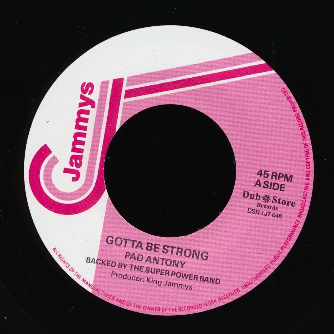 Pad Anthony - Gotta Be Strong  /  Version (rhythm: "King Kong - Move Insane") (Japan) (Japan press) [New Vinyl Record 7" Single]