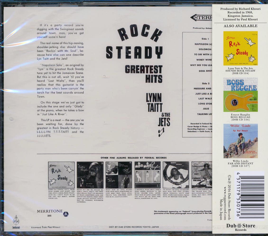 Lynn Taitt & The Jets - Rock Steady: Greatest Hits (Japan) [New CD]