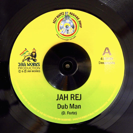 Jah Rej - Dub Man  /  Jah Rej - Dub Man Dub [New Vinyl Record 7" Single]