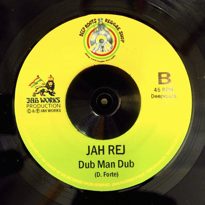 Jah Rej - Dub Man  /  Jah Rej - Dub Man Dub [New Vinyl 7"]