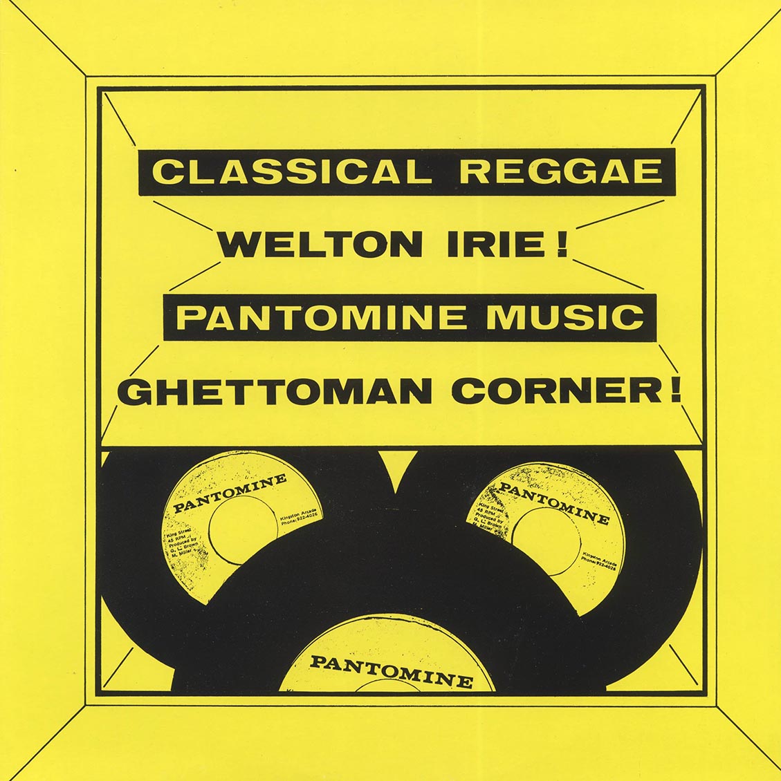Welton Irie - Ghetto Man Corner (ltd. ed.) [New Vinyl LP]