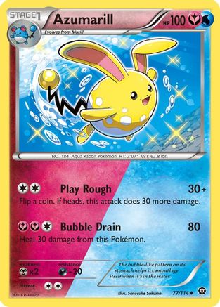 Azumarill 077/114 - XY  Steam Siege