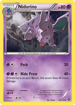 Nidorino 044/114 - XY  Steam Siege