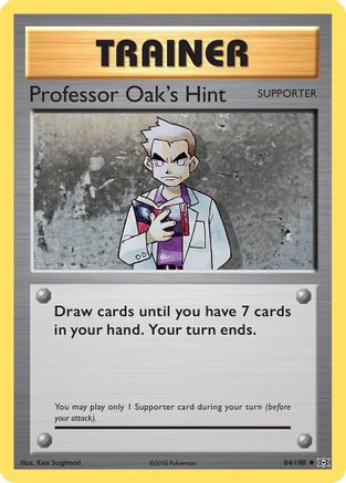 Professor Oak's Hint 084/108 - XY  Evolutions