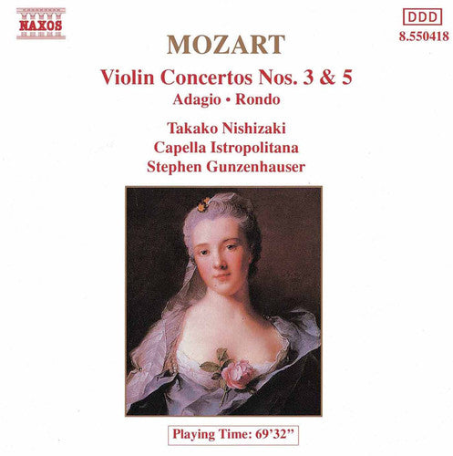 TAKAKO NISHIZAKI - Violin Concerti 3 & 5 / Rondo / Adagio Music CD