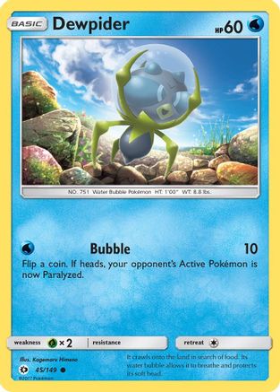 Dewpider 045/149 - SM Base Set Reverse Holofoil