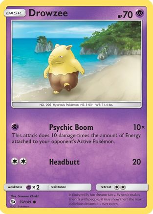 Drowzee 059/149 - SM Base Set