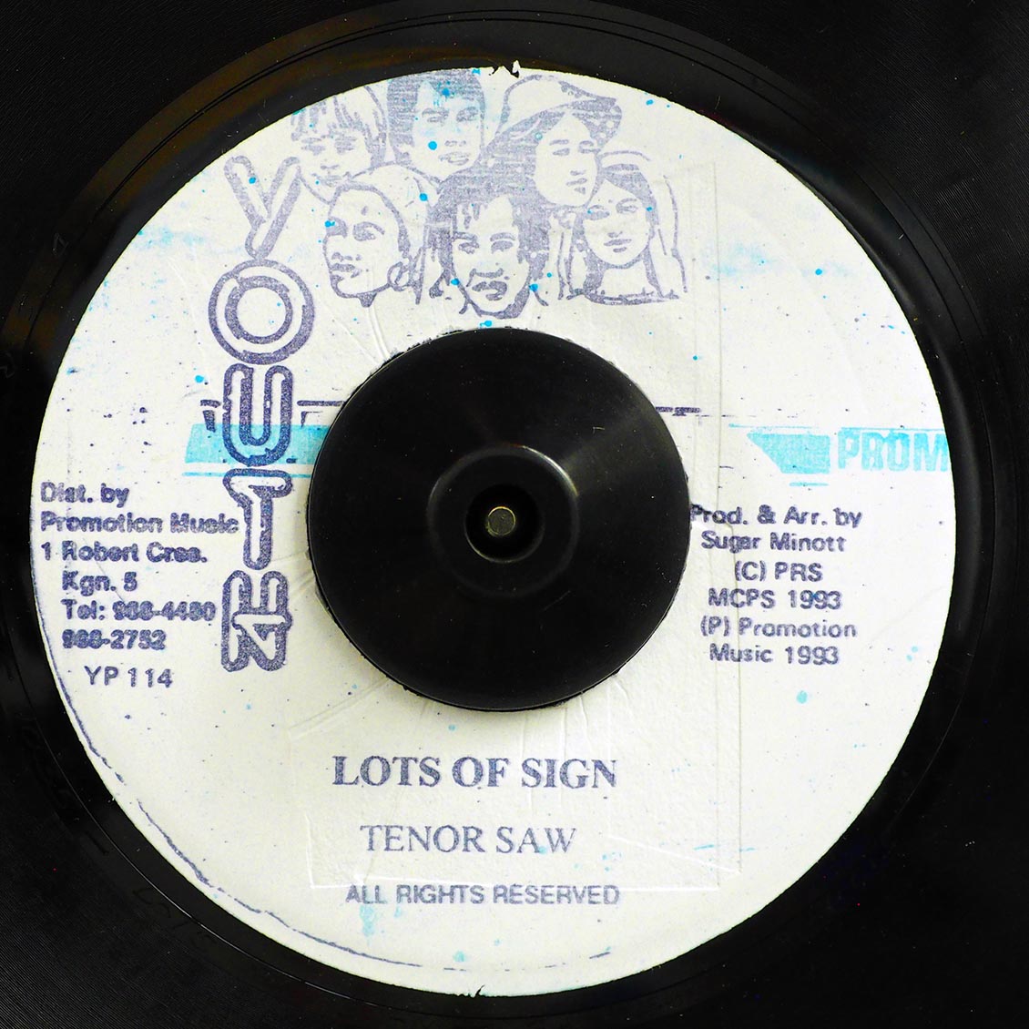 Tenor Saw - Lots Of Sign  /  Version (rhythm: "Tonight / Lots Of Sign") [New Vinyl Record 7" Single]