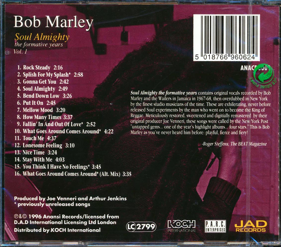 Bob Marley - Soul Almighty: The Formative Years Volume 1 (incl. large booklet) (remastered) [New CD]