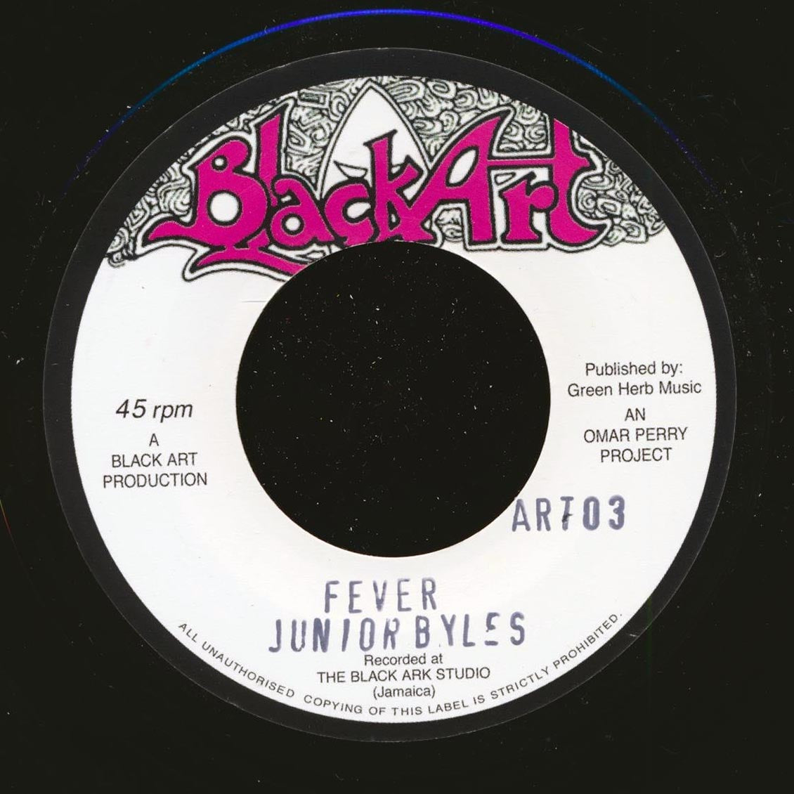 Jr. Byles - Fever  /  King Medious - This World (rhythm: "Jr. Byles - Fever") [New Vinyl Record 7" Single]