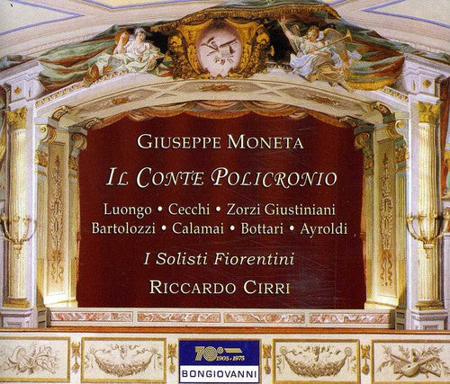 Moneta / Luongo / I Solisti Fiorentini / Cirri - Il Conte Policronio Farsa in Prosa Con Musica [2 CD]