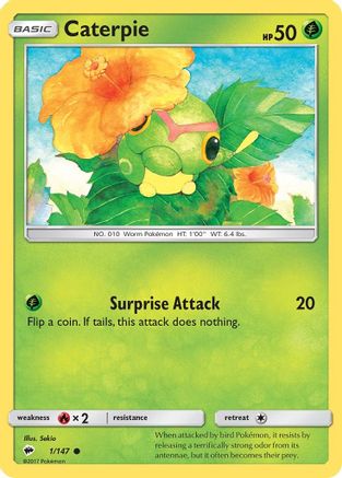 Caterpie 001/147 - SM  Burning Shadows