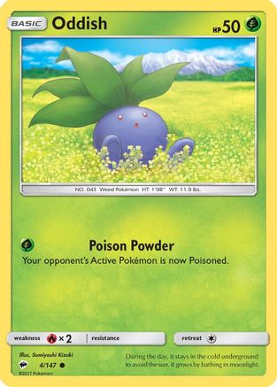 Oddish 004/147 - SM  Burning Shadows
