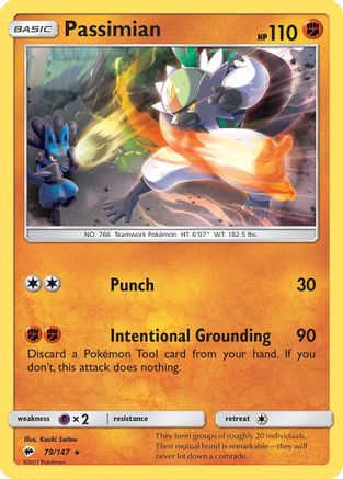 Passimian 079/147 - SM  Burning Shadows Reverse Holofoil
