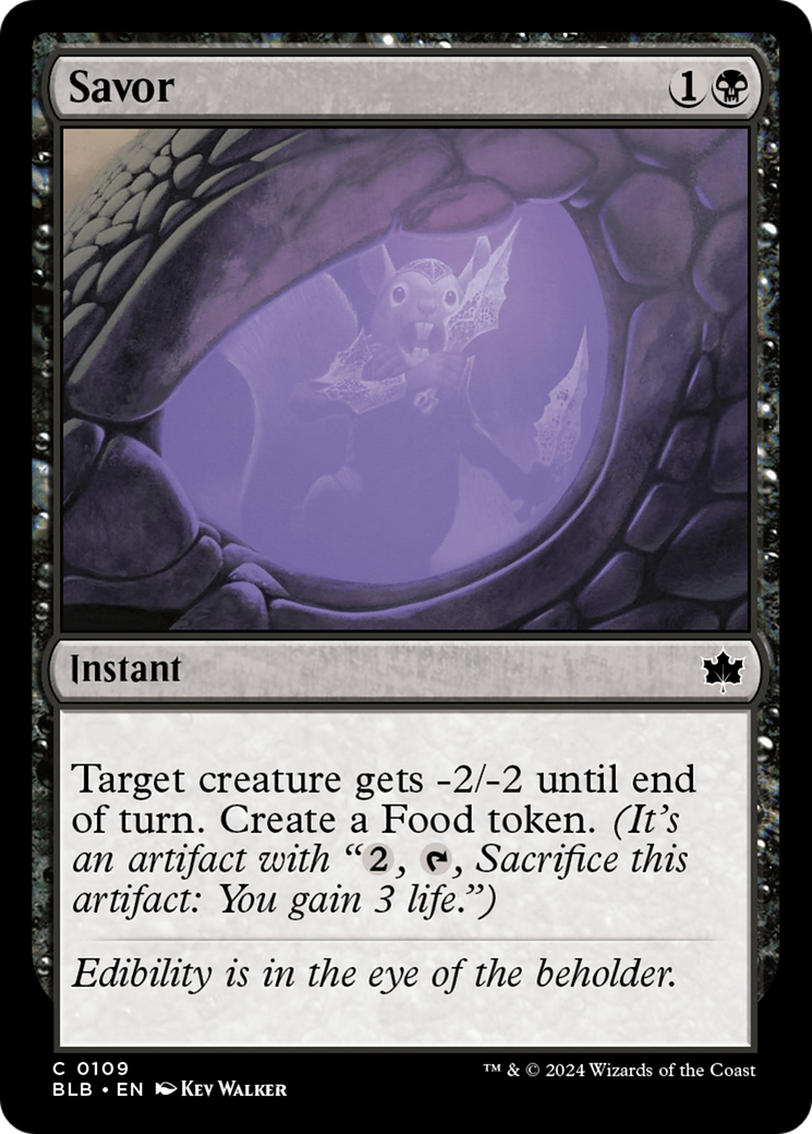 Savor (BLB-109) - Bloomburrow Foil