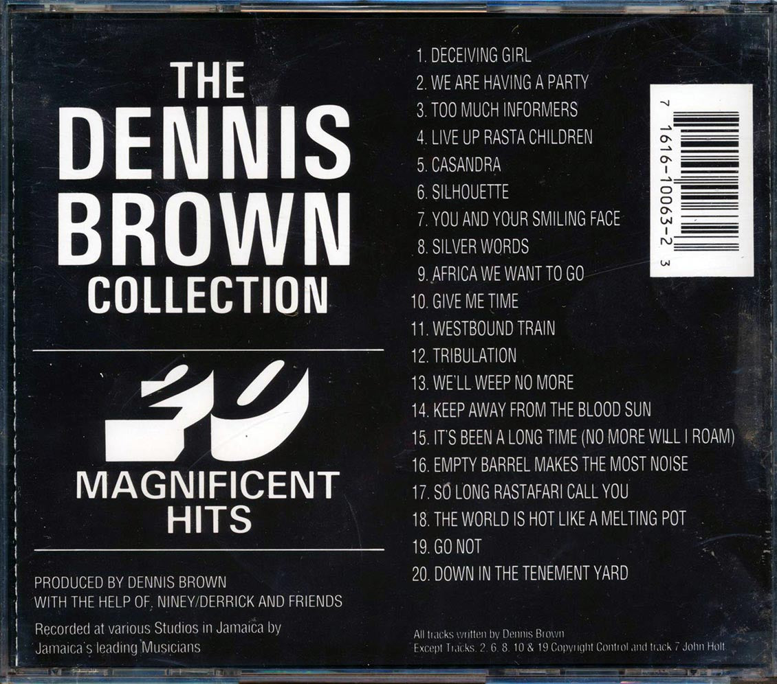 Dennis Brown - 20 Magnificent Hits: Collection (20 tracks) [New CD]