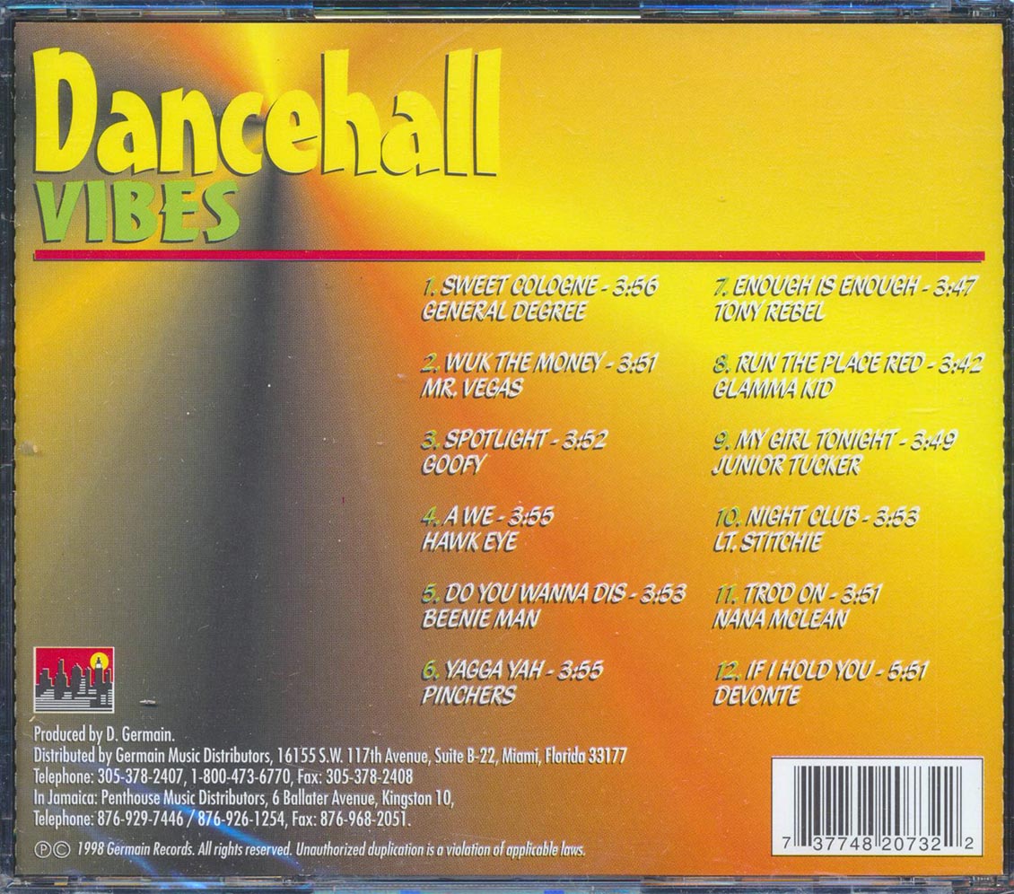 Tony Rebel, Pinchers, Beenie Man, Etc. - Dancehall Vibes [New CD]