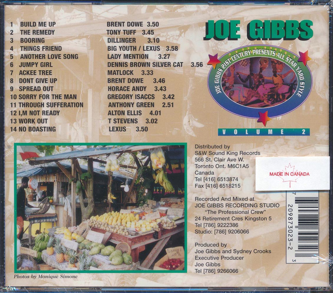 Alton Ellis, Horace Andy, Dennis Brown, Etc. - Joe Gibbs All Star Yard Style 2 [New CD]