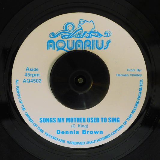 Dennis Brown - Songs My Mother Used To Sing  /  U Roy - Linger You Linger [New] [New Vinyl 7"]