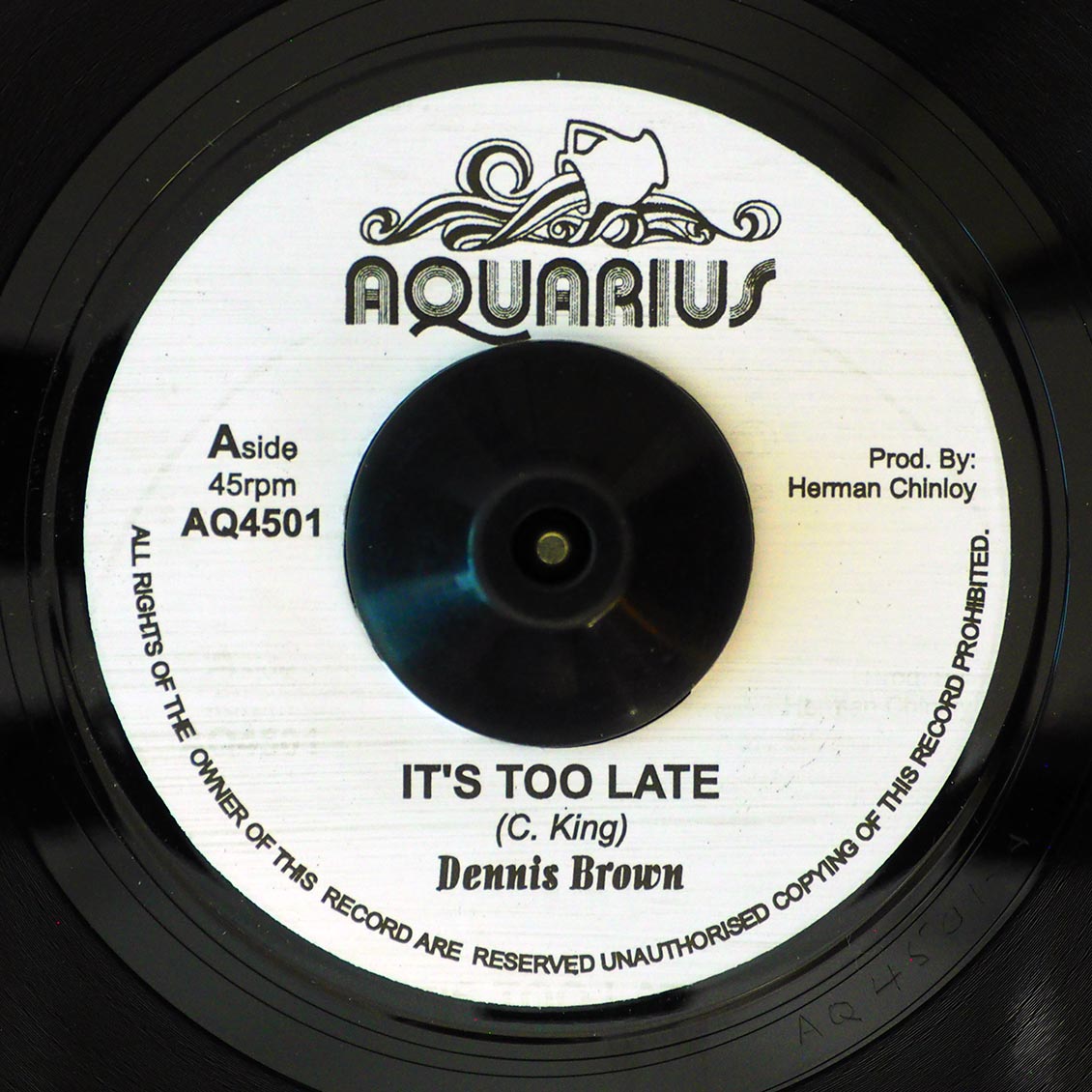Dennis Brown - It's Too Late  /  Version [New] [New Vinyl 7"]