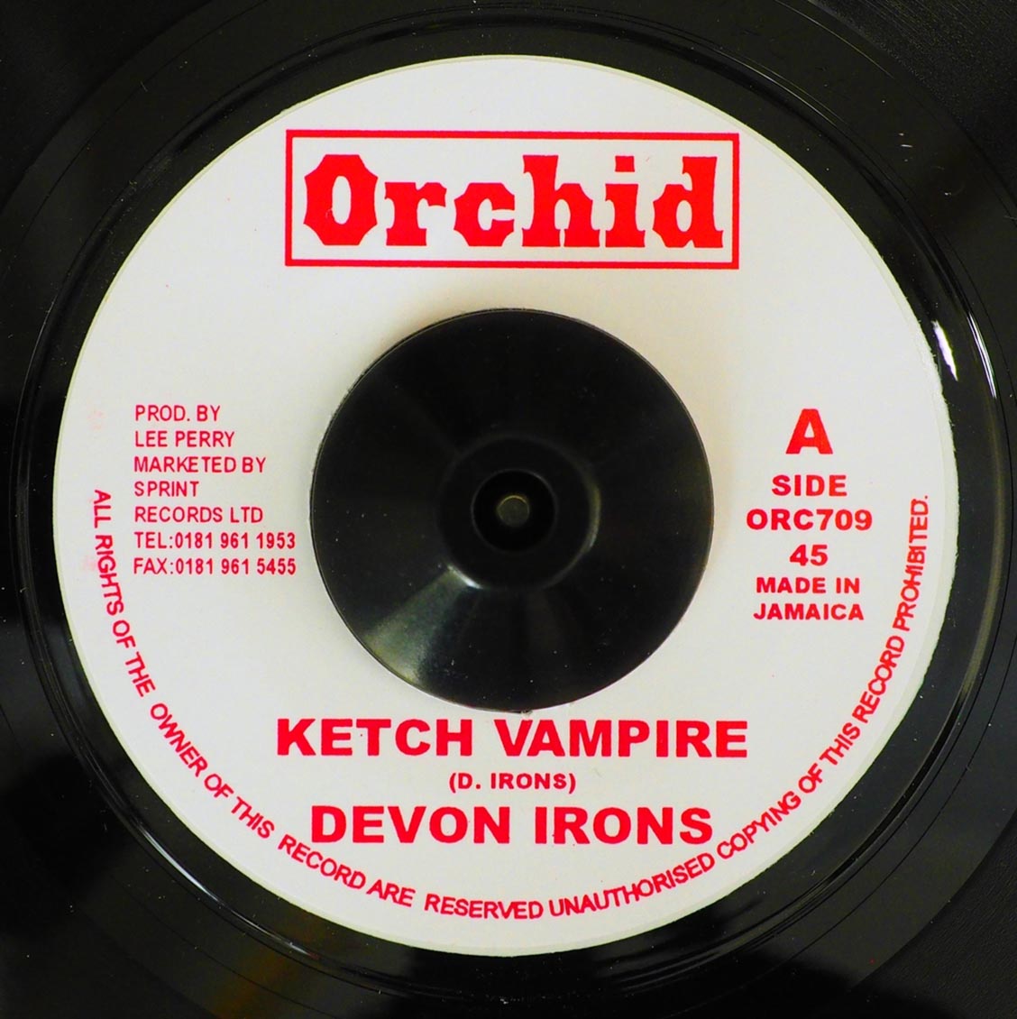 Devon Irons - Ketch Vampire  /  The Upsetters - Ketch A Dub [New] [New Vinyl 7"]