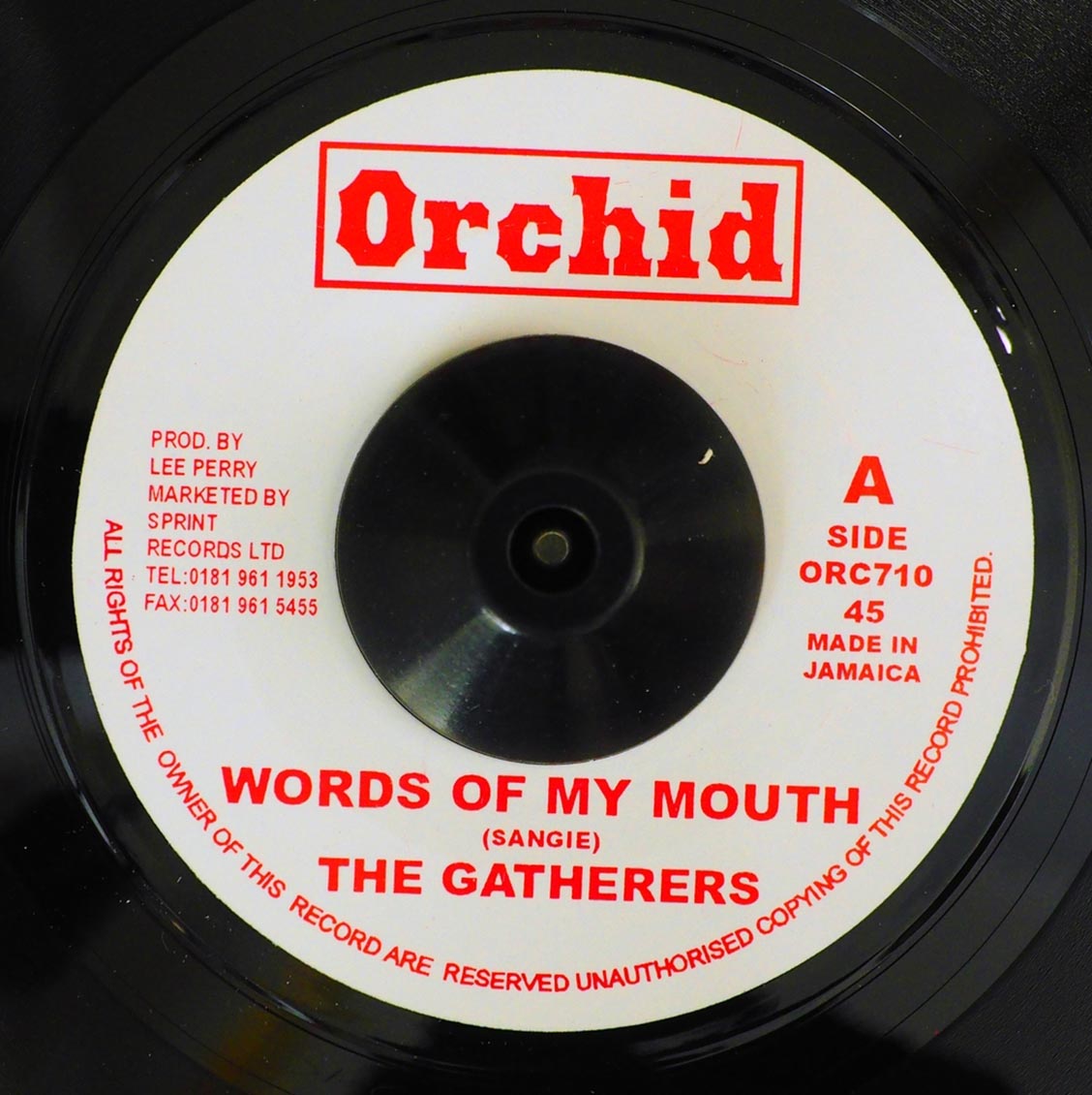 The Gatherers - Words Of My Mouth  /  The Upsetters - Word A Mouth Dub [New] [New Vinyl 7"]
