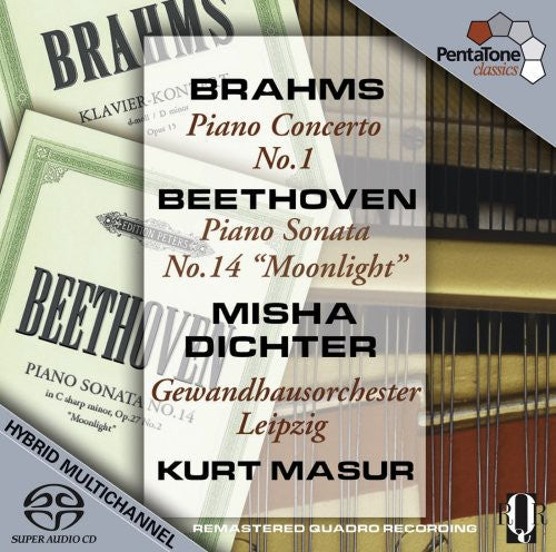 Brahms/Beethoven - Piano Concerto No. 1 / Sonata No. 14 Music CD