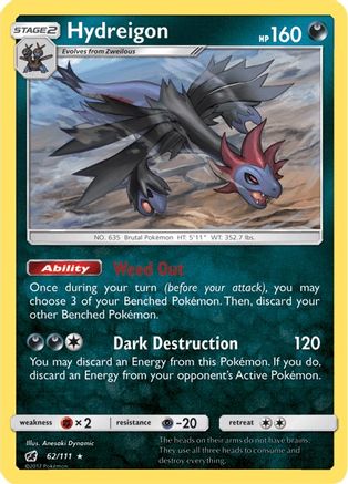 Hydreigon 062/111 - SM  Crimson Invasion