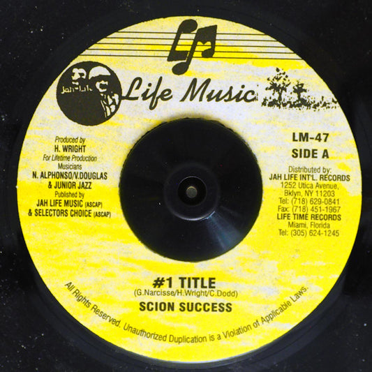 Scion Success - Number One Title [New] [New Vinyl 7"]