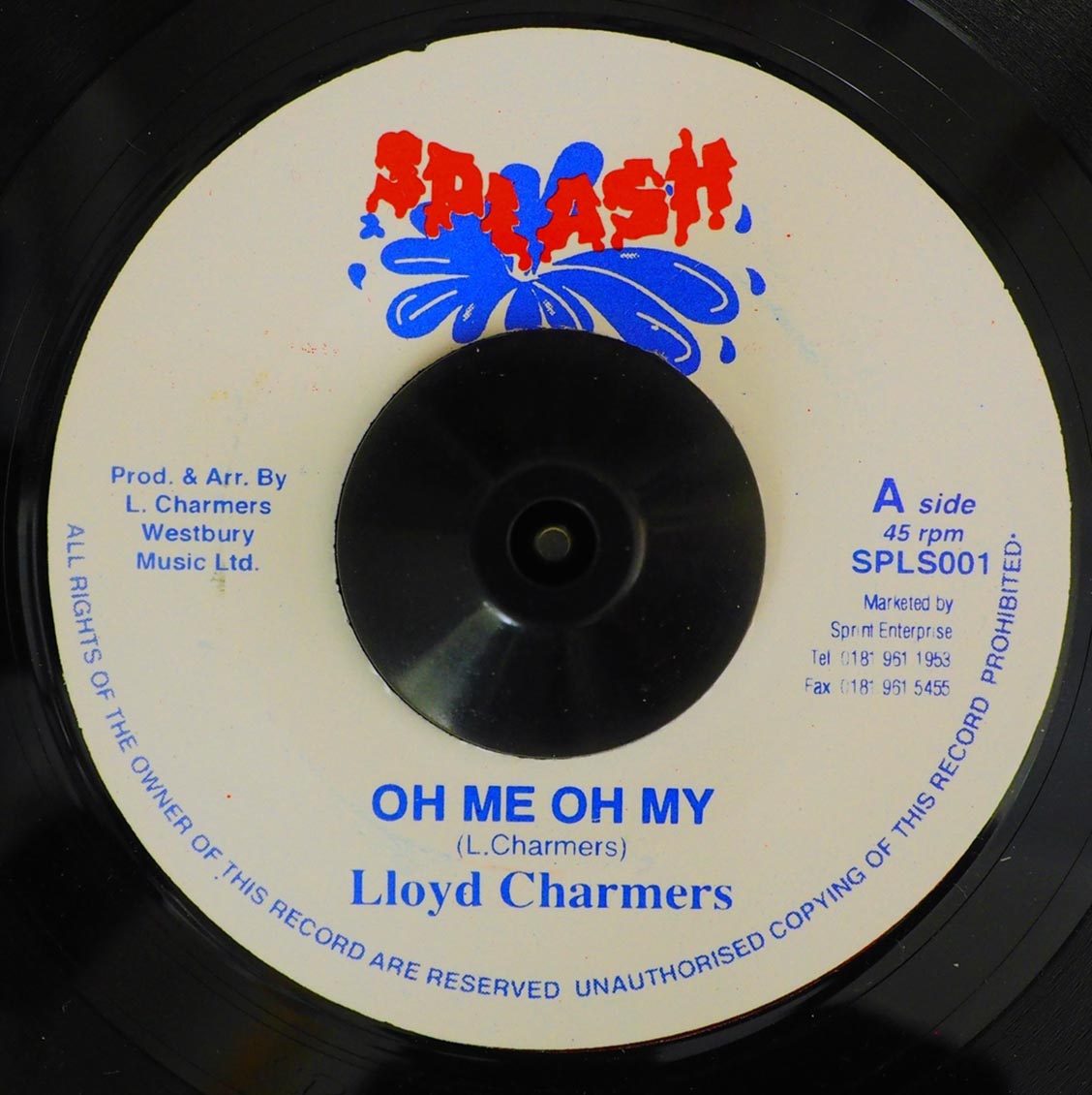 Lloyd Charmers - Oh Me Oh My  /  Lloyd Charmers - Ishan Cup [New] [New Vinyl 7"]