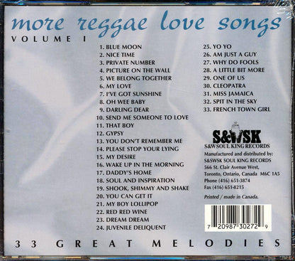 Hortense Ellis, Marie Brown, KC White - More Reggae Love Songs Volume 1: 33 Great Melodies (33 tracks) [New CD]