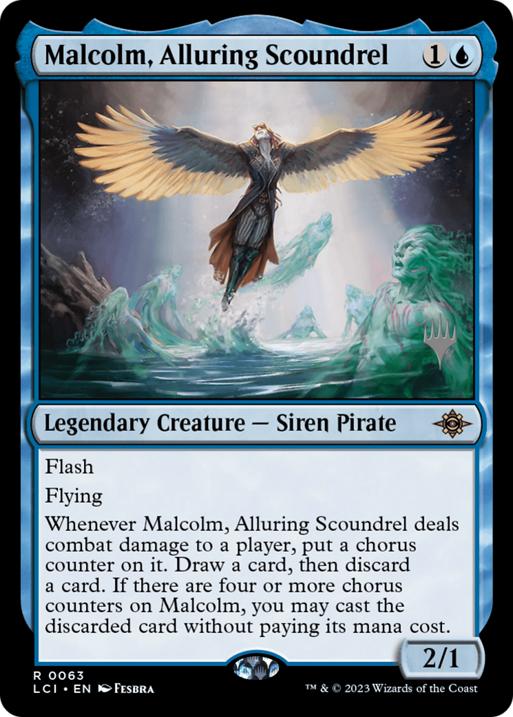 Malcolm, Alluring Scoundrel (PPLCI-063) - The Lost Caverns of Ixalan Promos Foil