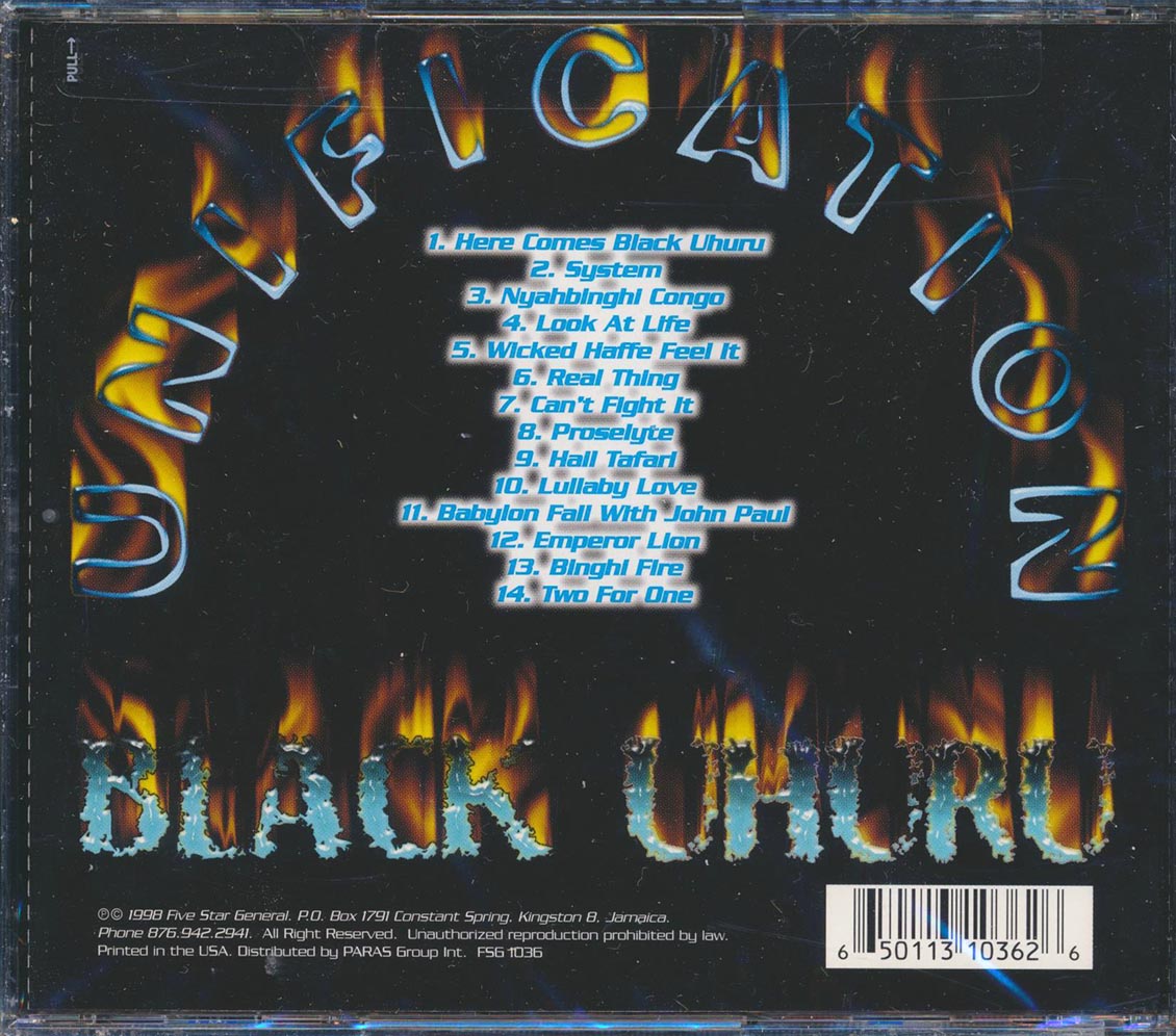 Black Uhuru - Unification [New CD]