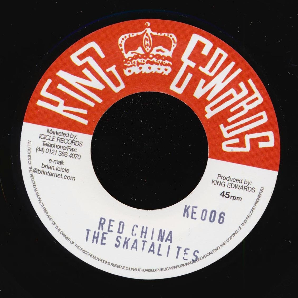 The Skatalites - Red China  /  Eric Morris - Suddenly (UK press) [New] [New Vinyl 7"]