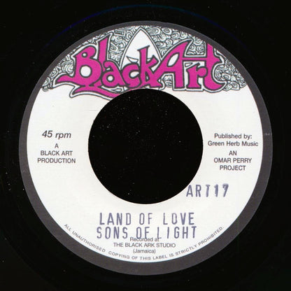 Sons Of Light - Land Of Love  /  The Upsetters - Land Of Dub (UK press) [New Vinyl 7"]