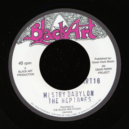 The Heptones - Mistry Babylon  /  The Upsetters - Mistry Dub (UK press) [New Vinyl 7"]