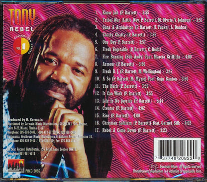 Tony Rebel - Collector's Series Volume 1 [New CD]