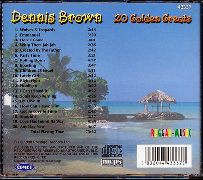Dennis Brown - 20 Golden Greats (20 tracks) [New CD]