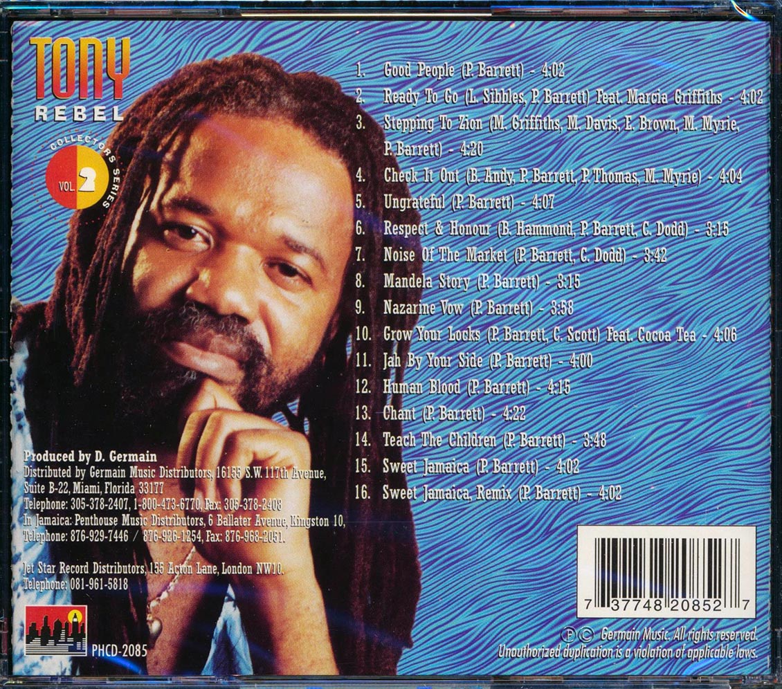 Tony Rebel - Collector's Series Volume 2 [New CD]