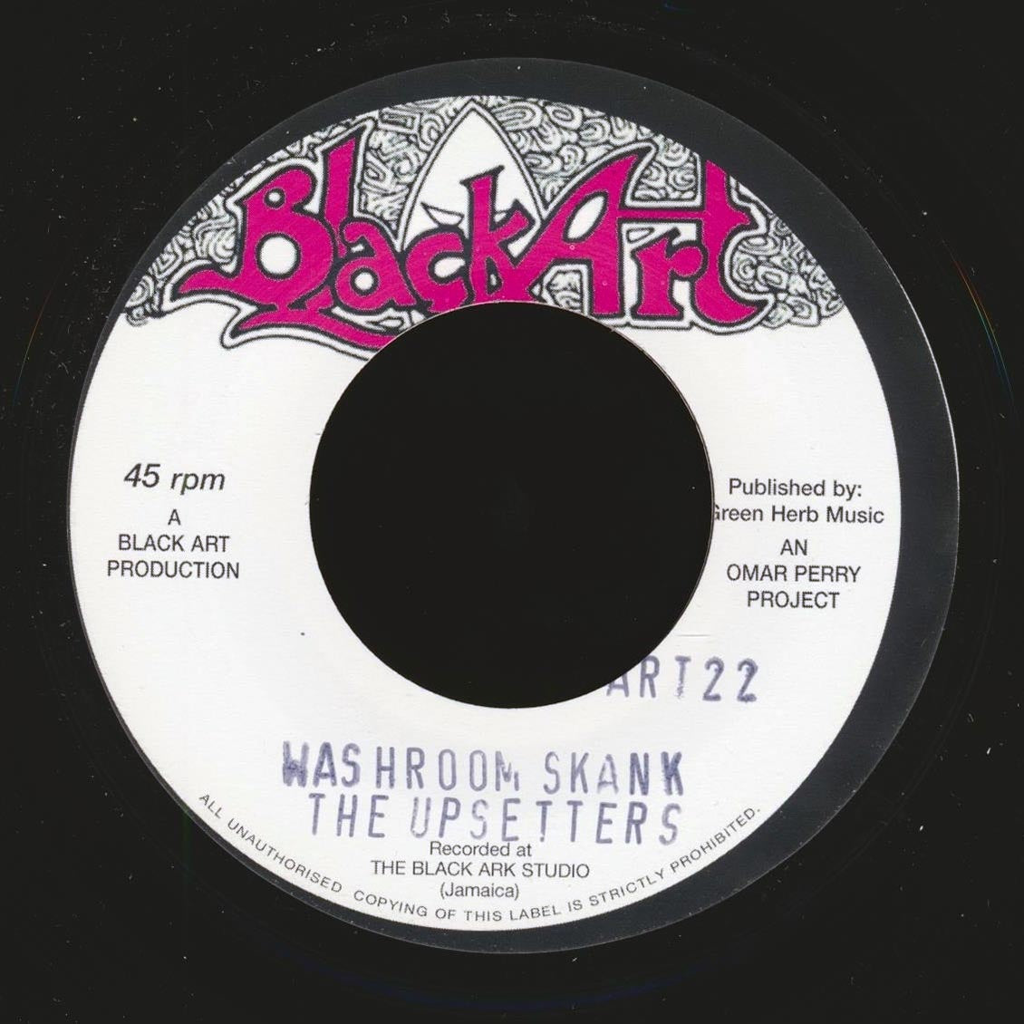 Lee Perry - Bathroom Skank  /  Washroom Skank [New Vinyl 7"]