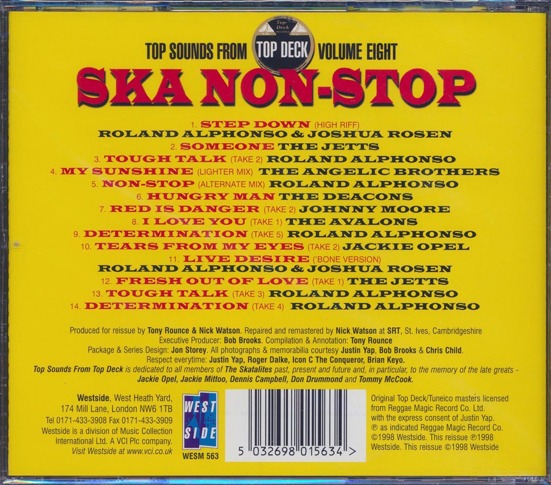 Various - Ska Non Stop: Top Sounds From Top Deck #8 [New CD]