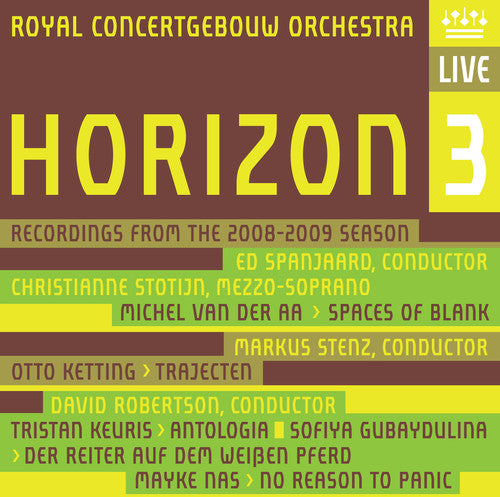 Stotijn/Breinl - Horizon 3: Recordings from the 2008-2009 Season Music CD