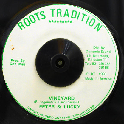 Peter Ranking, General Lucky - Vineyard [New Vinyl Record 7" Single]