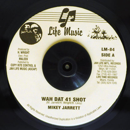 Mikey Jarrett - Wah Dat 41 Shot (rhythm: "Vacuum Sweeper") [New Vinyl 7"]