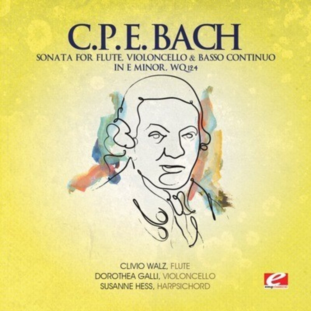 C Bach .P.E. - Sonata For Flute Violoncello & Basso E Min (Ep) [CD]