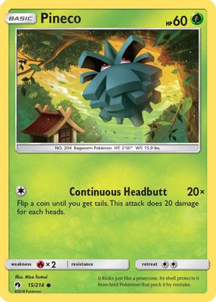 Pineco 015/214 - SM  Lost Thunder