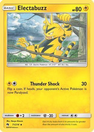 Electabuzz 071/214 - SM  Lost Thunder